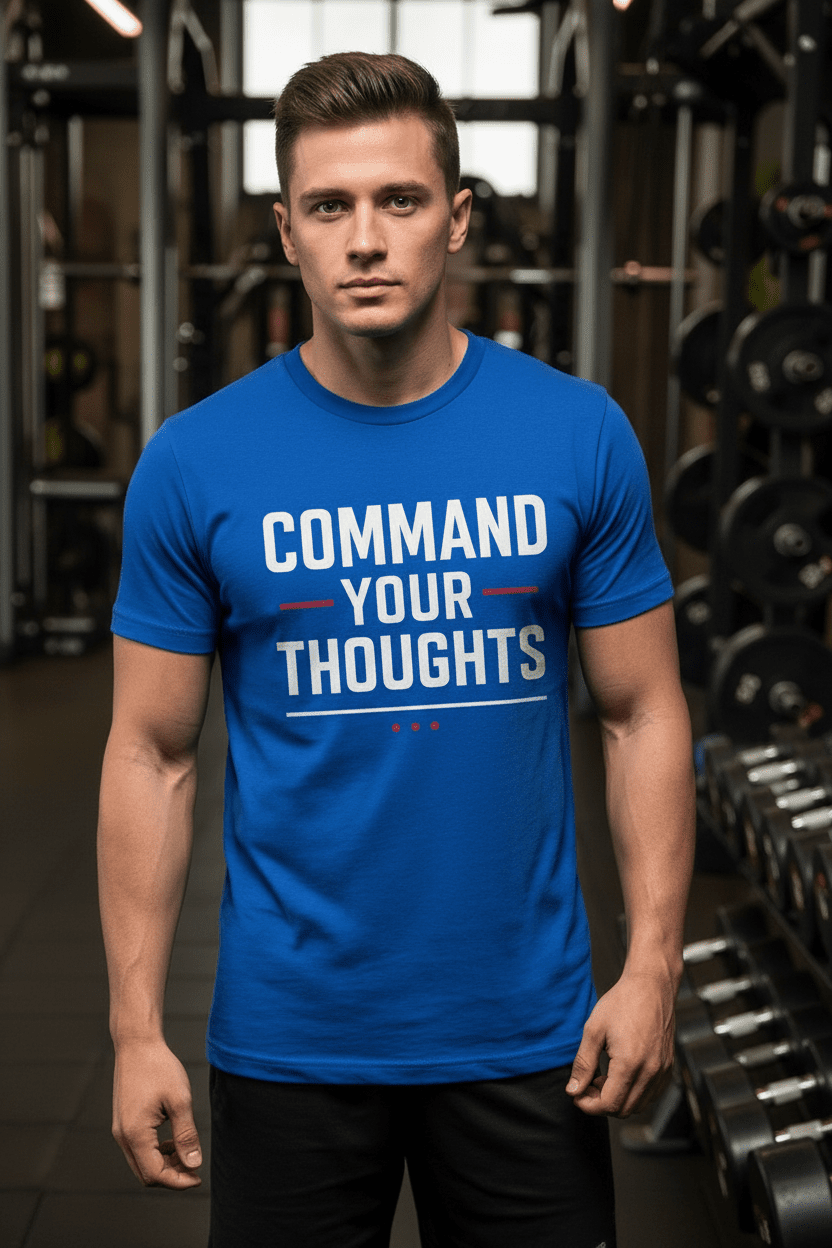 Command Mindset T Shirt - Discipline Over Motivation 24/7
