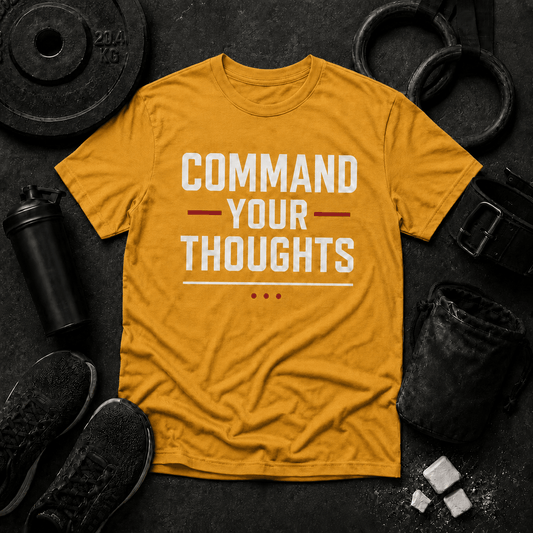 Command Mindset T Shirt - Discipline Over Motivation 24/7