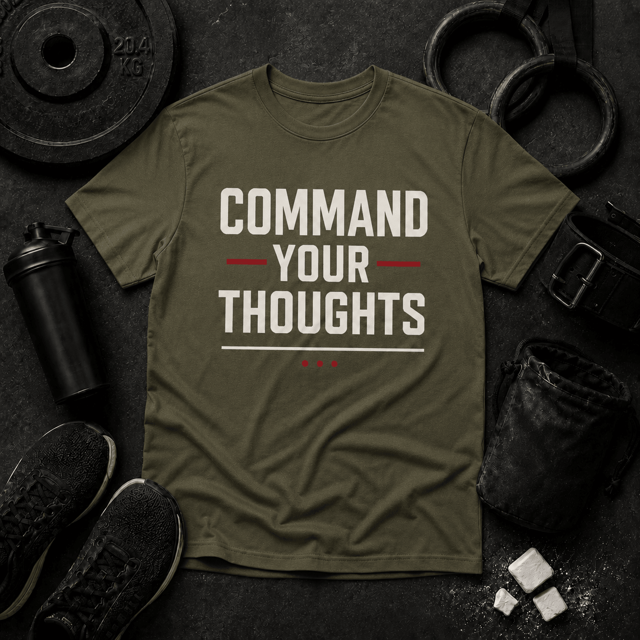 Command Mindset T Shirt - Discipline Over Motivation 24/7
