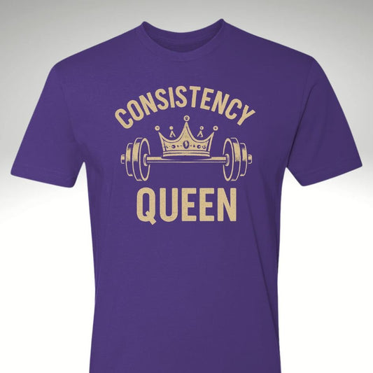 ✨ Consistency Queen Women's Tee✨ - Discipline Over Motivation 24/7