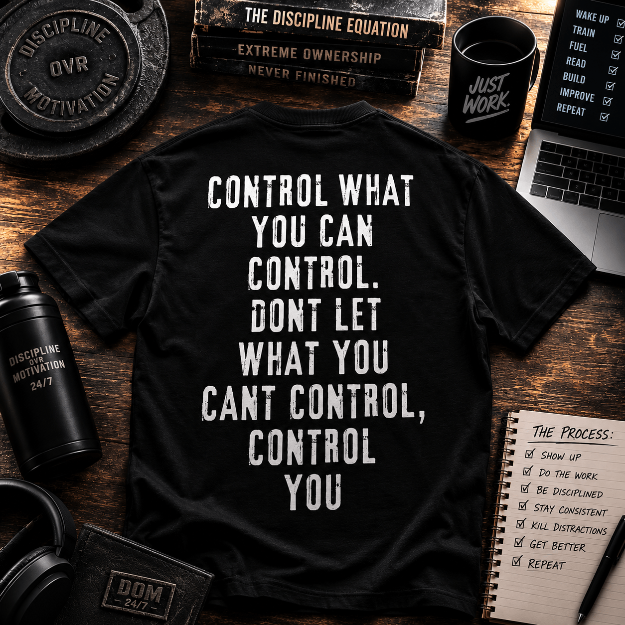 Control Tee - Discipline Over Motivation 24/7