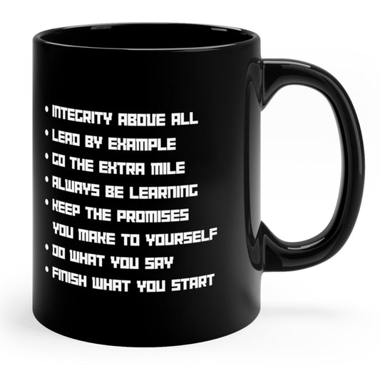 Core Values Mug - Discipline Over Motivation 247