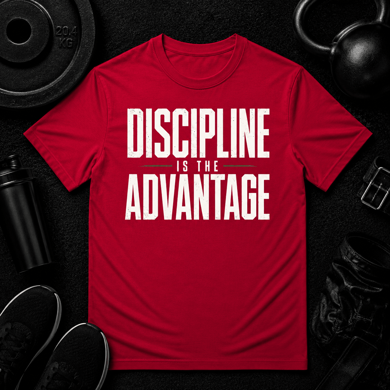 Discipline is the Advantage Premium Tee - Discipline Over Motivation 24/7
