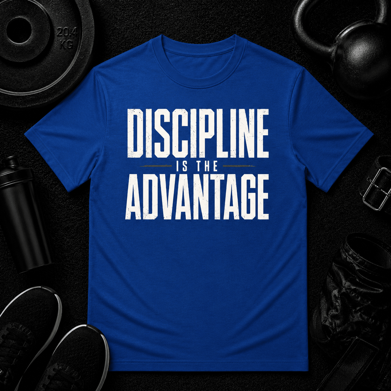 Discipline is the Advantage Premium Tee - Discipline Over Motivation 24/7