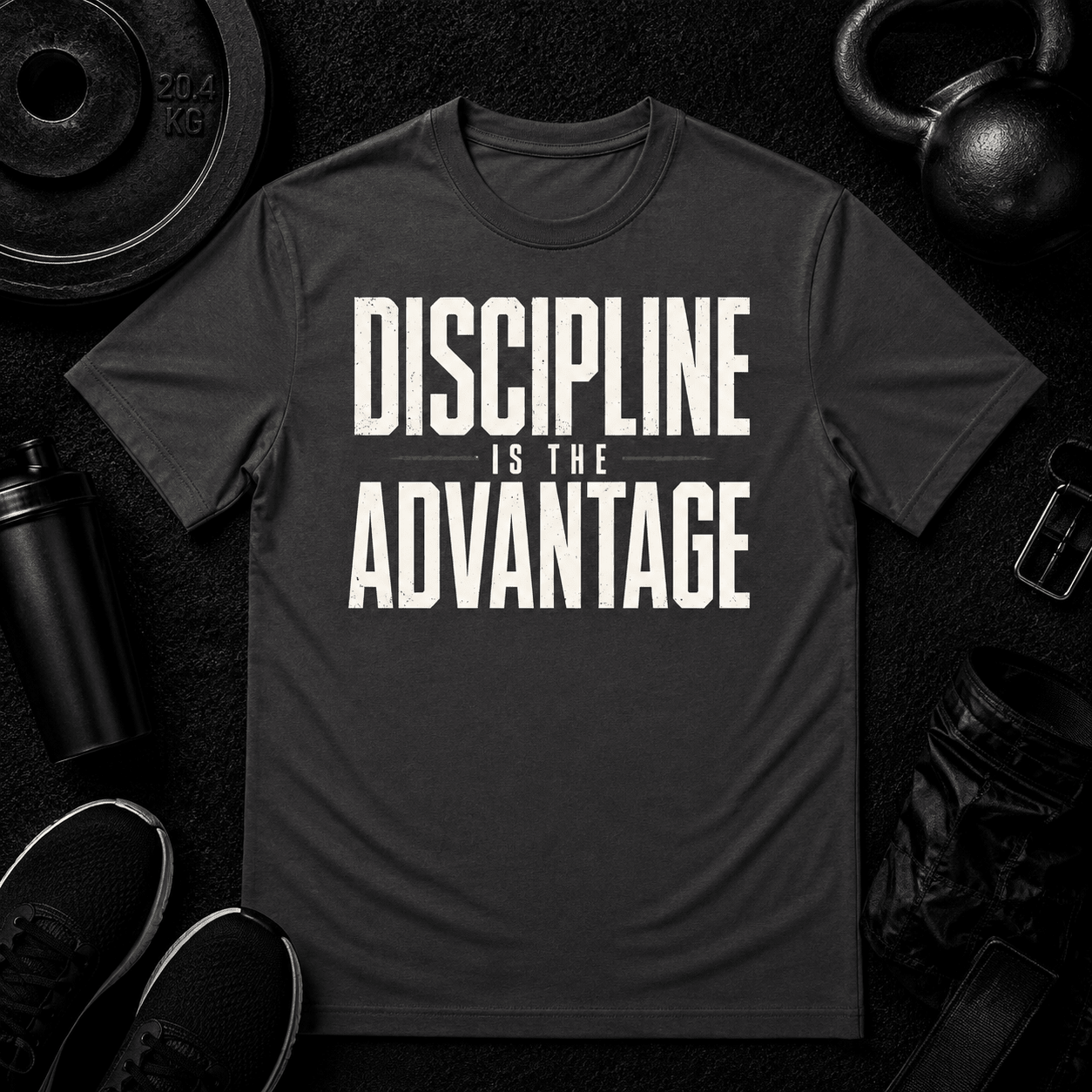 Discipline is the Advantage Premium Tee - Discipline Over Motivation 24/7