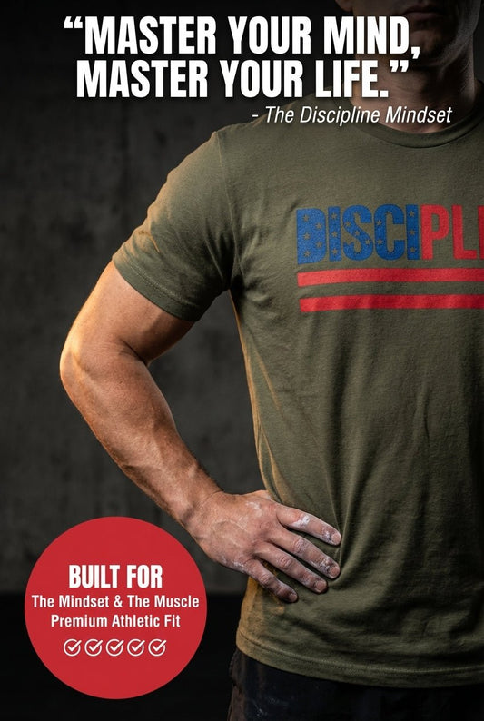 Discipline Mindset T Shirt - Discipline Over Motivation 24/7