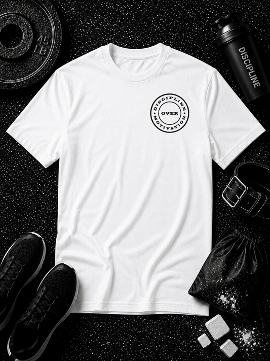Discipline Over Motivation 2024 Tee - Discipline Over Motivation 24/7