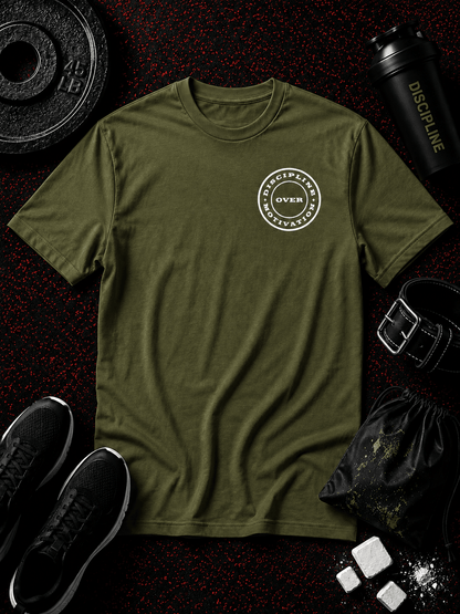 Discipline Over Motivation 2024 Tee - Discipline Over Motivation 24/7
