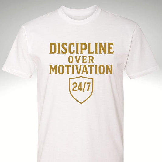 🛡️ Discipline Over Motivation 24/7 | Motivational Gym & Workout Apparel for Men & Women - Discipline Over Motivation 24/7