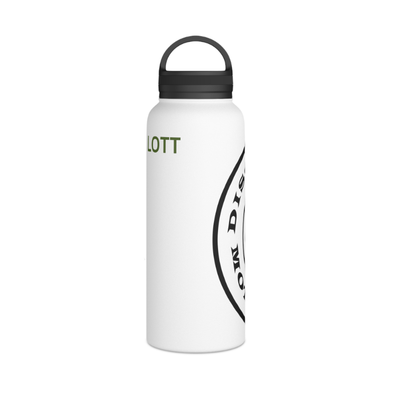 Discipline Over Motivation Logo Customizable Stainless Steel Water Bottle - Discipline Over Motivation 24/7