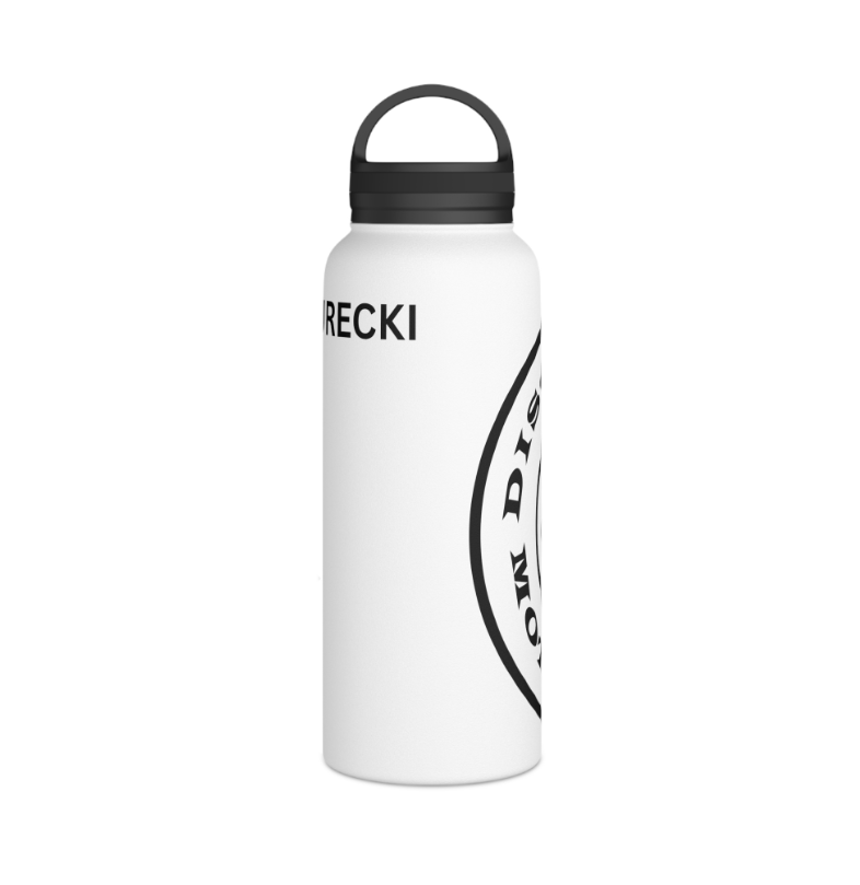 Discipline Over Motivation Logo Customizable Stainless Steel Water Bottle - Discipline Over Motivation 24/7