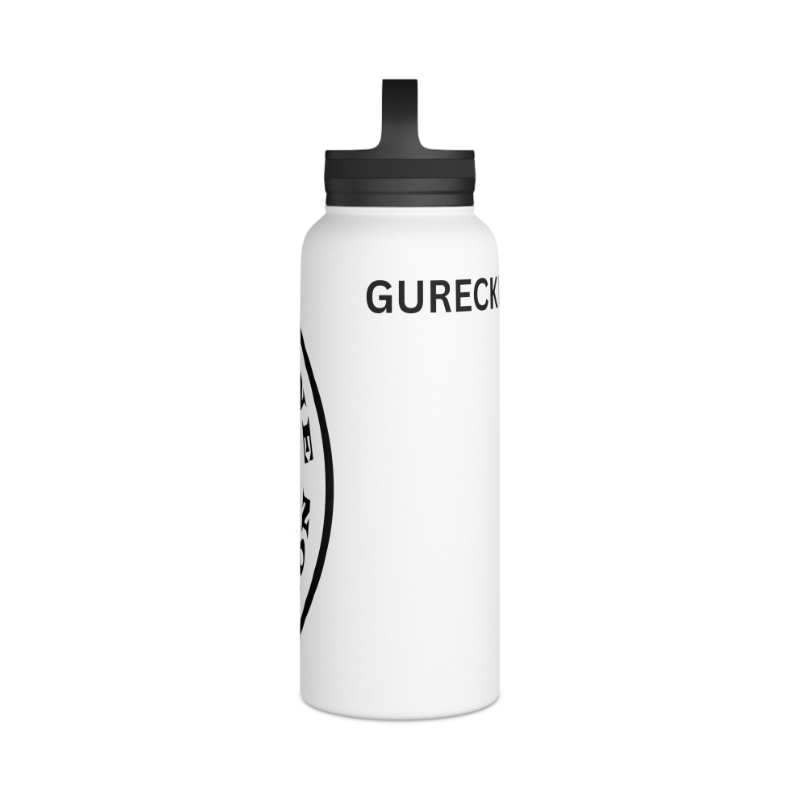 Discipline Over Motivation Logo Customizable Stainless Steel Water Bottle - Discipline Over Motivation 24/7