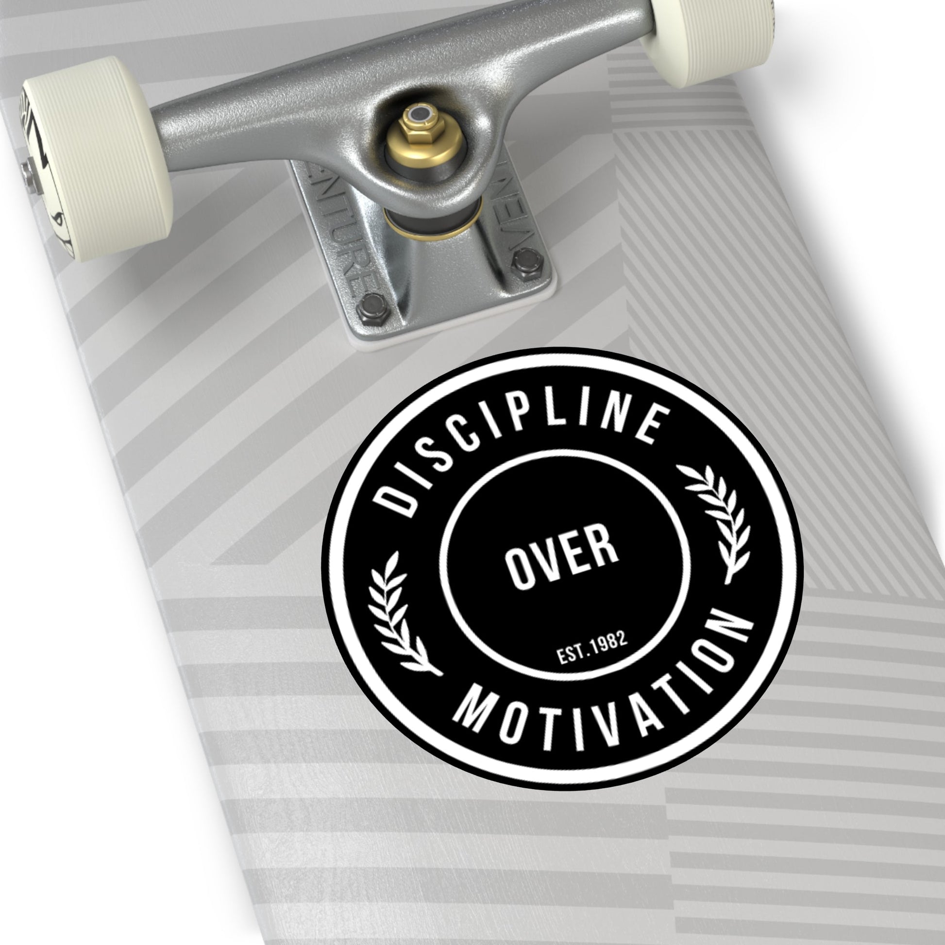 Discipline Over Motivation Logo, Indoor\Outdoor Sticker - Discipline Over Motivation 247