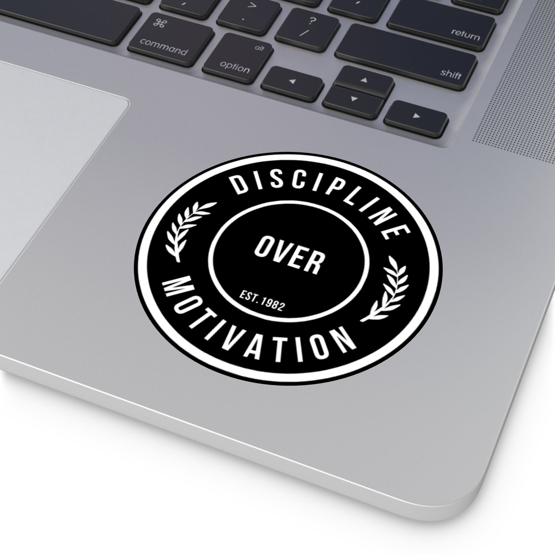 Discipline Over Motivation Logo, Indoor\Outdoor Sticker - Discipline Over Motivation 247