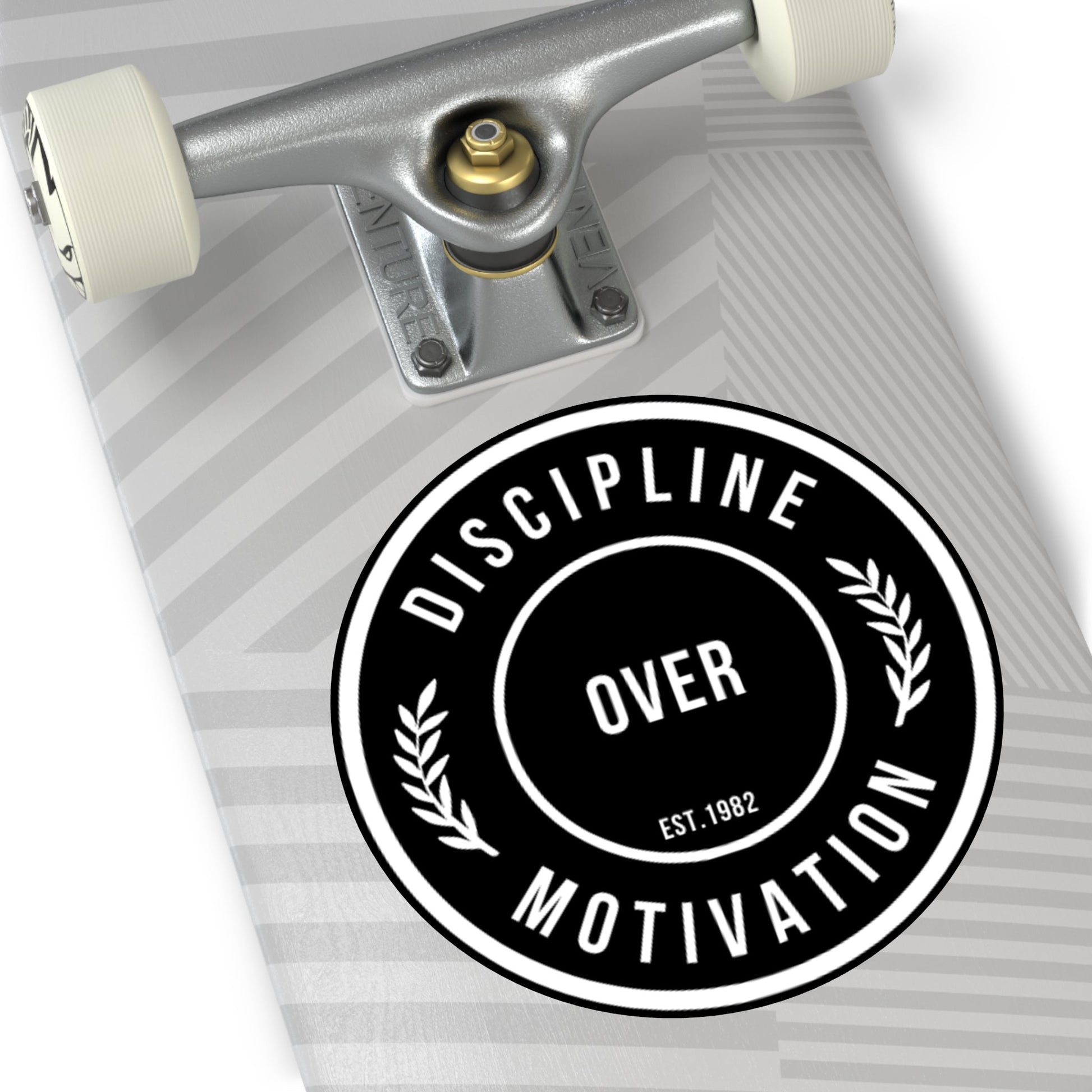 Discipline Over Motivation Logo, Indoor\Outdoor Sticker - Discipline Over Motivation 247