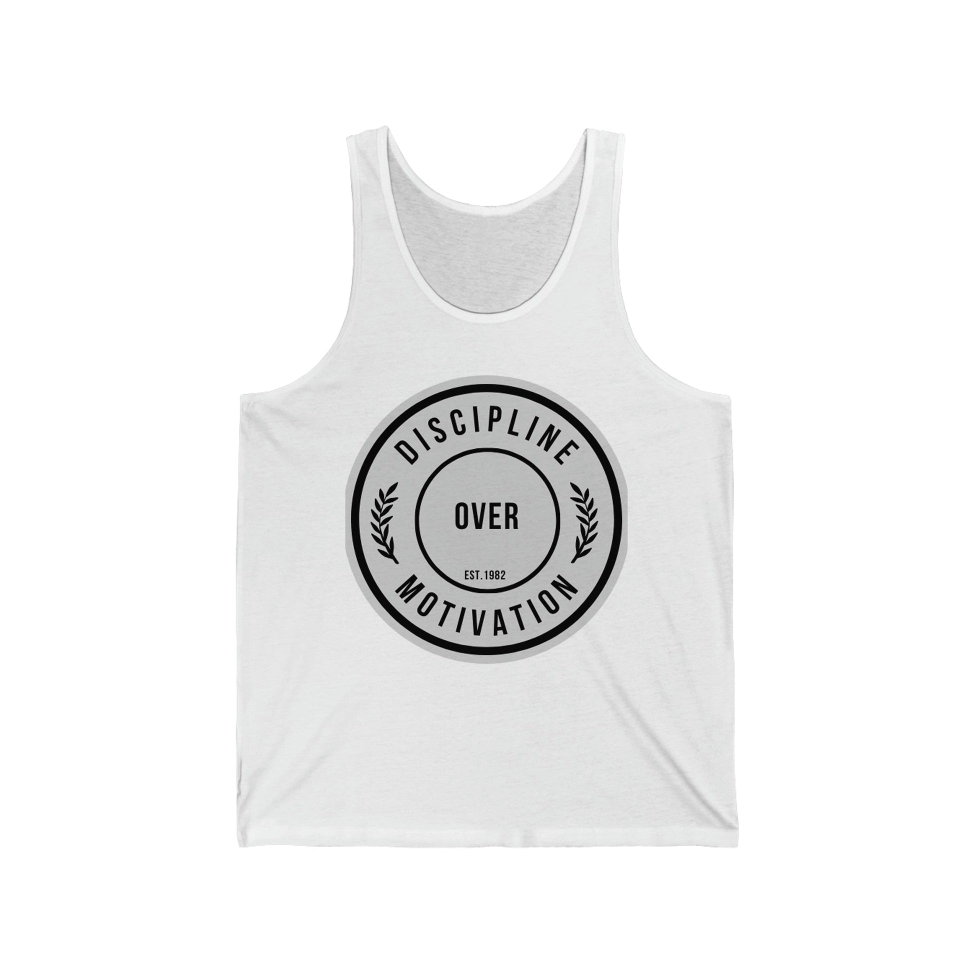 Discipline Over Motivation Logo Relentless Back Soft Cotton Tank Top - Discipline Over Motivation 247