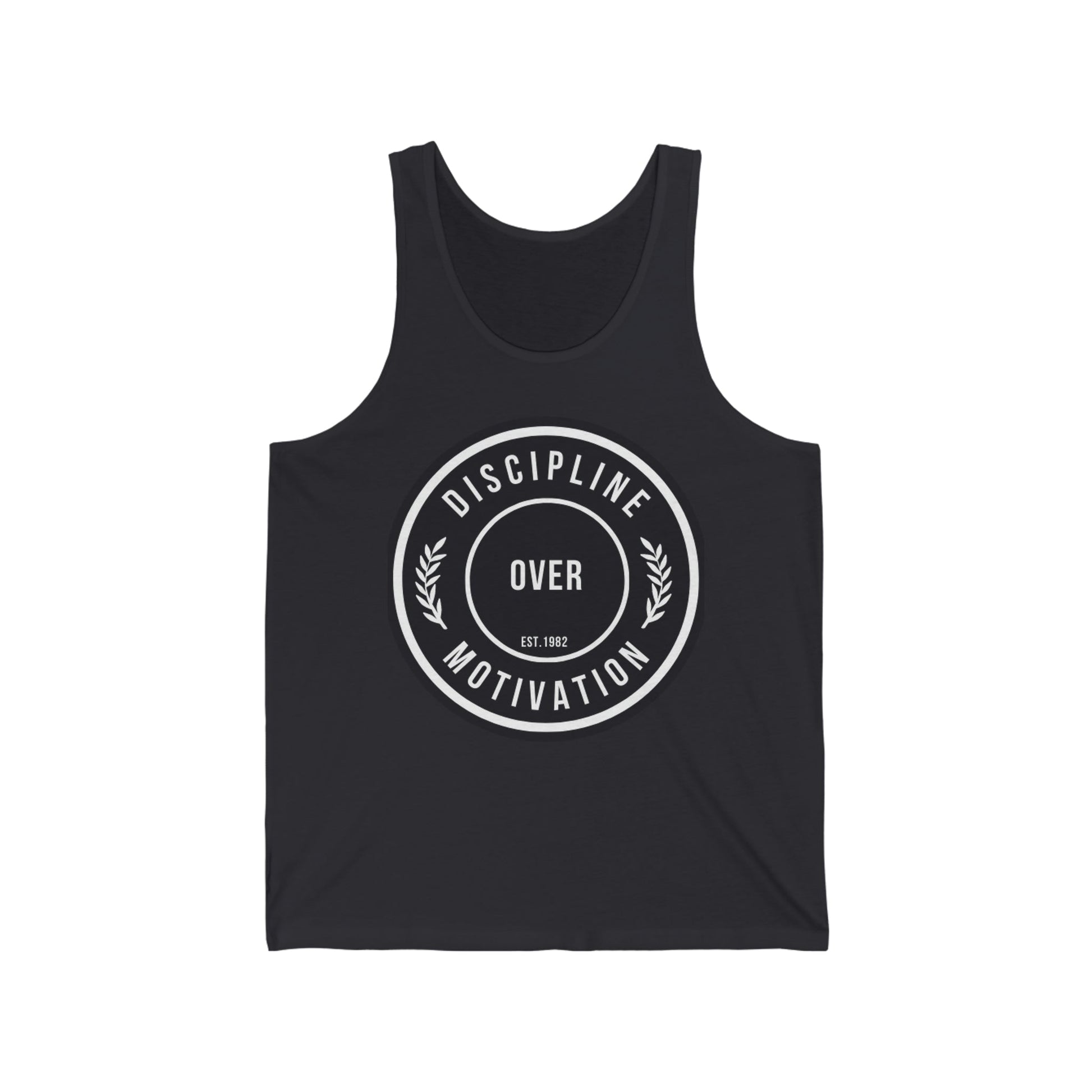 Discipline Over Motivation Logo Relentless Back Soft Cotton Tank Top - Discipline Over Motivation 247