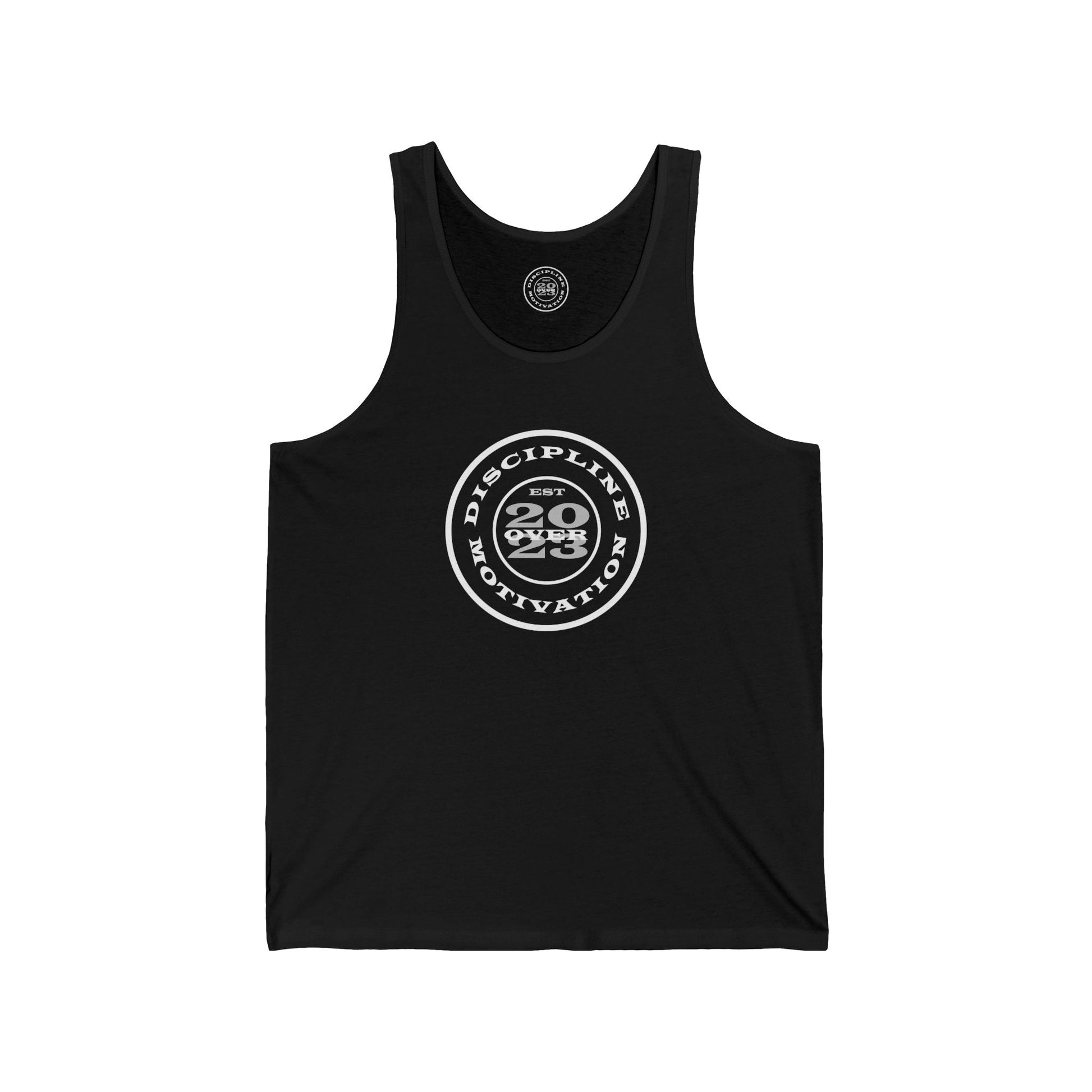 Discipline Over Motivation Logo Relentless Back Soft Cotton Tank Top - Discipline Over Motivation 24/7