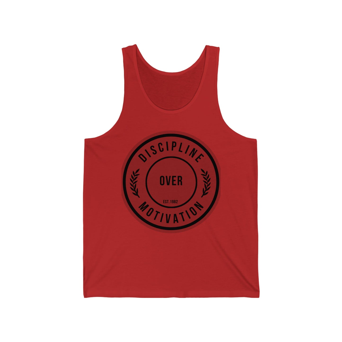 Discipline Over Motivation Logo Relentless Back Soft Cotton Tank Top - Discipline Over Motivation 247