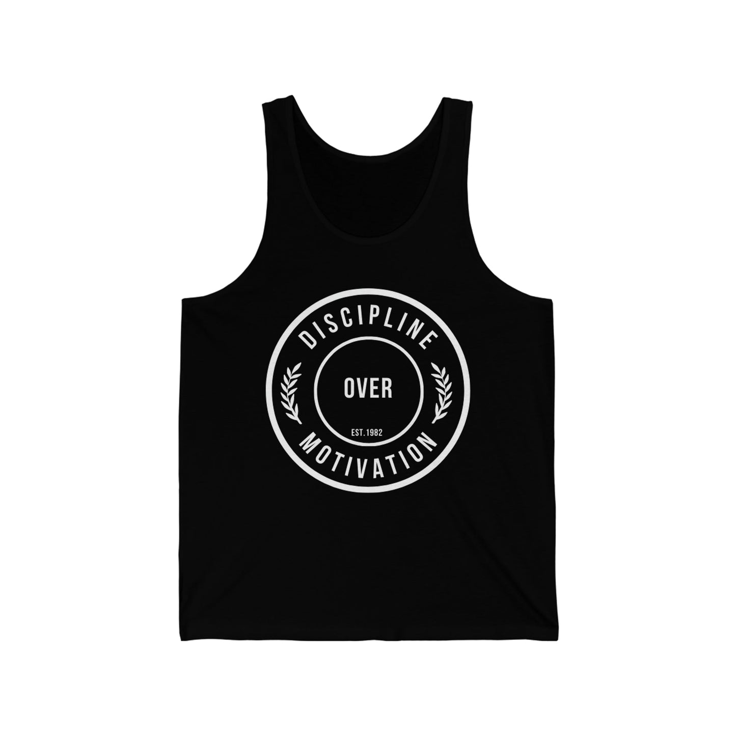 Discipline Over Motivation Logo Relentless Back Soft Cotton Tank Top - Discipline Over Motivation 247