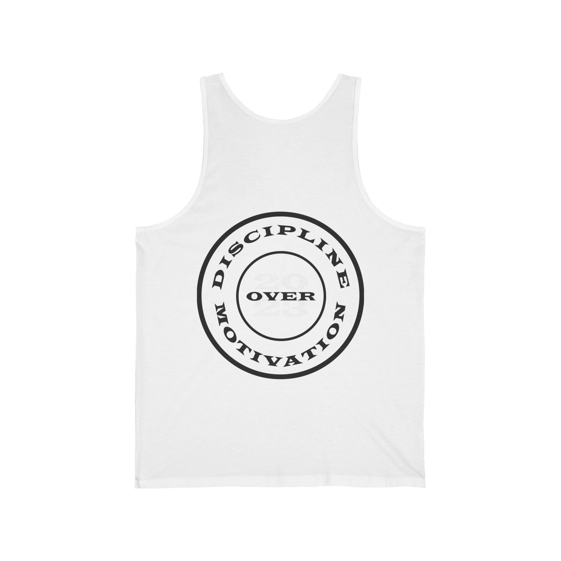 Discipline Over Motivation Soft Cotton Tank Top - Discipline Over Motivation 24/7
