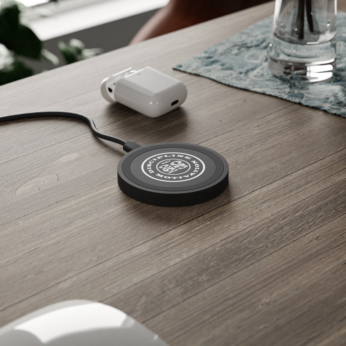 Discipline Over Motivation Wireless Charging Pad - Discipline Over Motivation 24/7