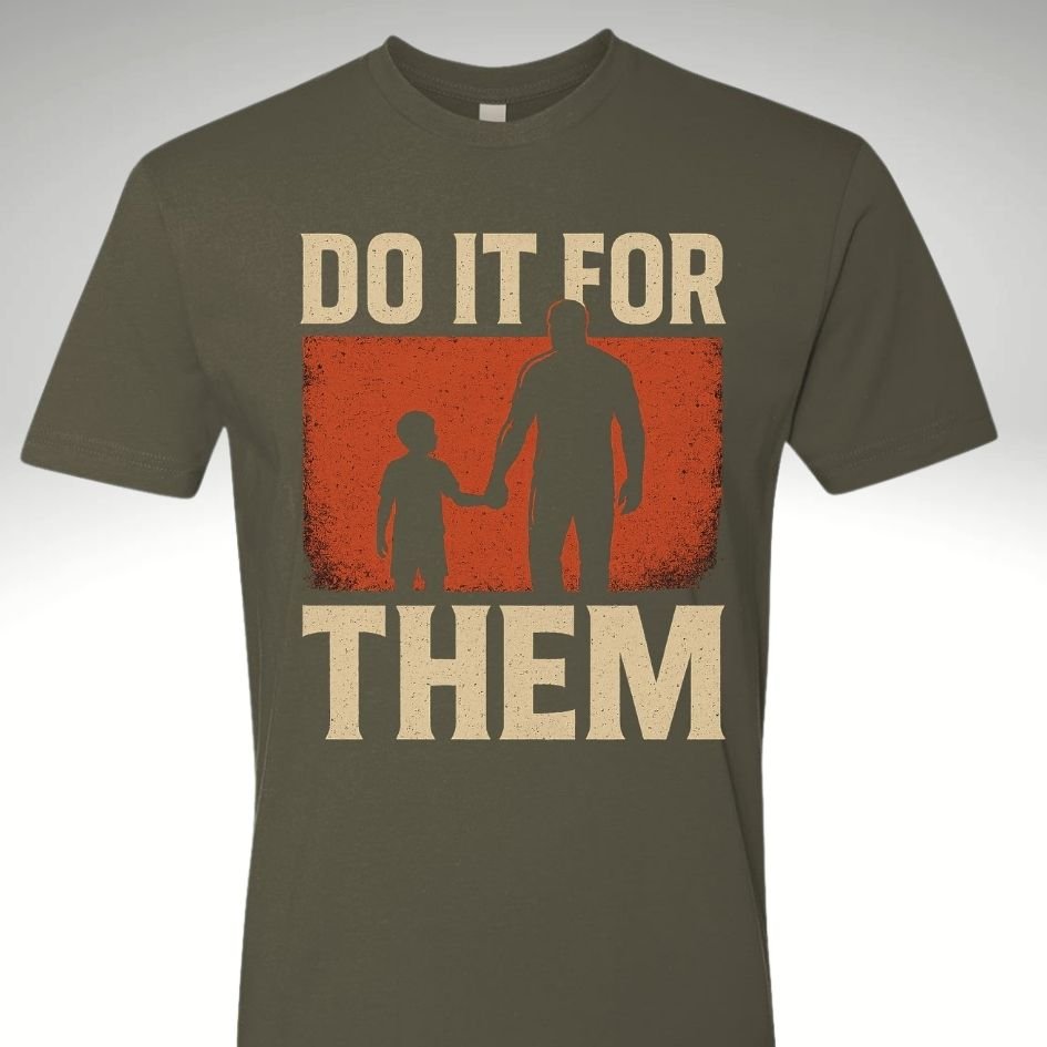👨‍👧 Do It For Them| Motivational Gym & Workout Apparel for Men & Women Rebirth RED AND BLACK - Discipline Over Motivation 24/7