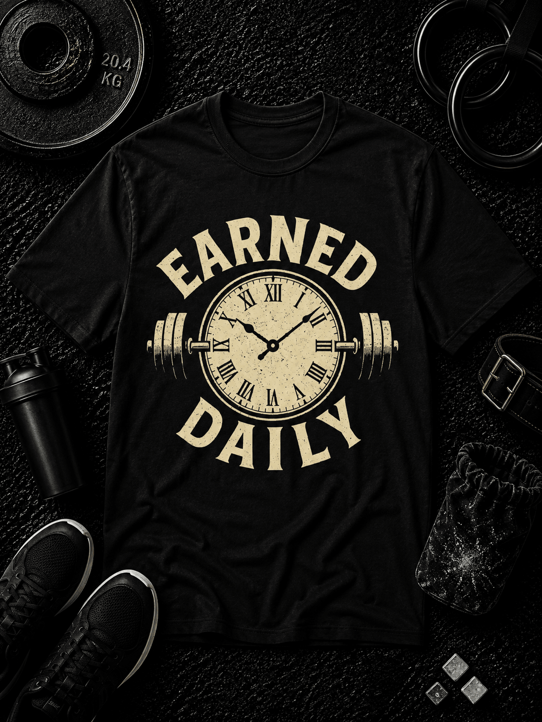 EARNED DAILY - Discipline Over Motivation 24/7