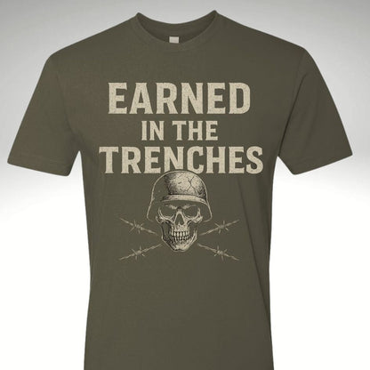 🪖 Earned in the Trenches – Soldier Edition | Motivational Gym & Workout Apparel for Men & Women - Discipline Over Motivation 24/7