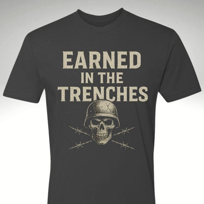 🪖 Earned in the Trenches – Soldier Edition | Motivational Gym & Workout Apparel for Men & Women - Discipline Over Motivation 24/7