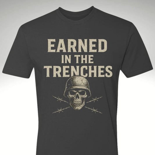 🪖 Earned in the Trenches – Soldier Edition | Motivational Gym & Workout Apparel for Men & Women - Discipline Over Motivation 24/7