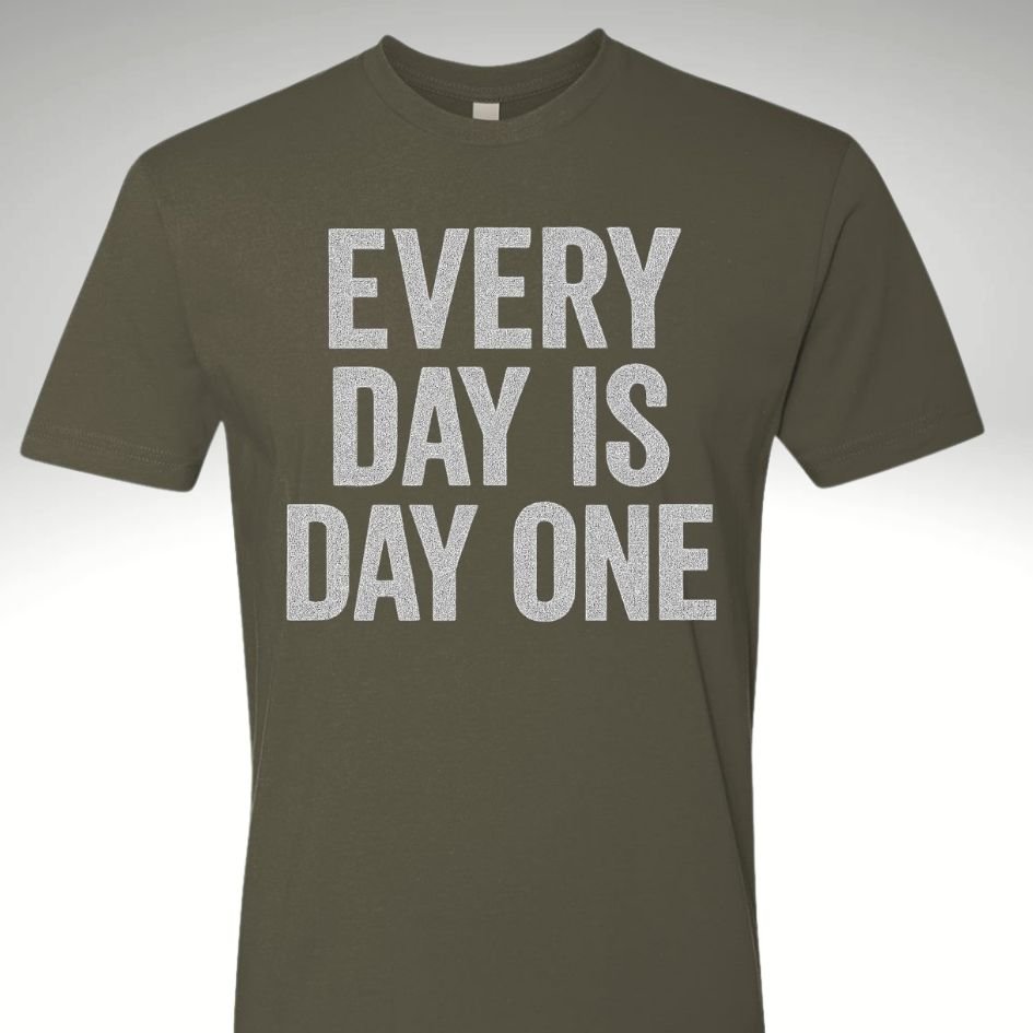 Every Day is Day One | Motivational Gym & Workout Apparel for Men & Women Rebirth - Discipline Over Motivation 24/7