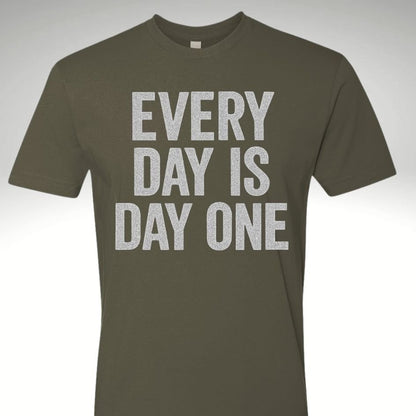 Every Day is Day One | Motivational Gym & Workout Apparel for Men & Women Rebirth - Discipline Over Motivation 24/7