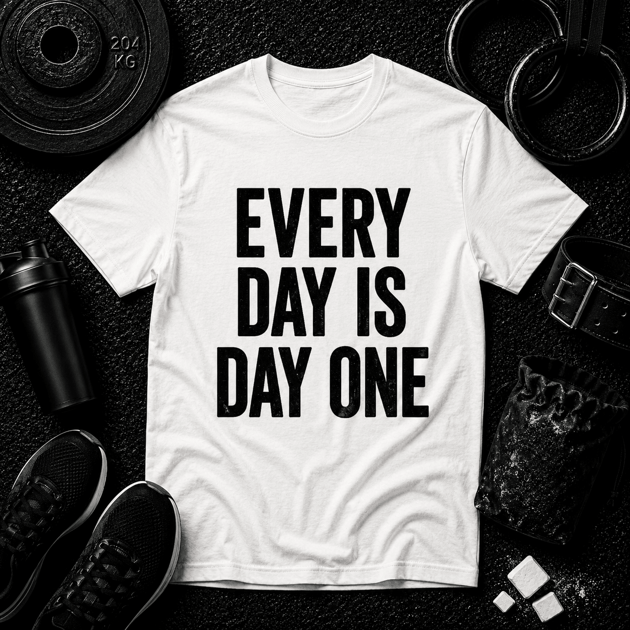 EVERY DAY IS DAY ONE REBIRTH — RED & BLACK EDITION - Discipline Over Motivation 24/7