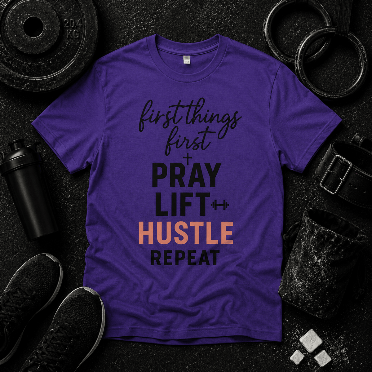 First Things First T Shirt - Discipline Over Motivation 24/7