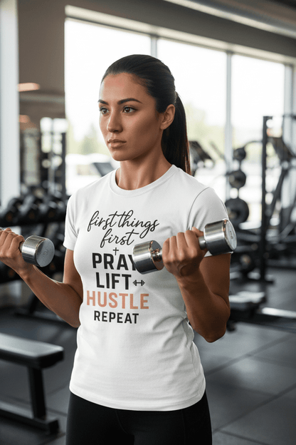 First Things First T Shirt - Discipline Over Motivation 24/7