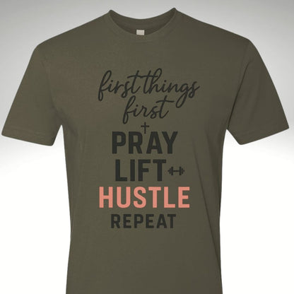 First Things First Woman's Tee Shirt💪 - Discipline Over Motivation 24/7