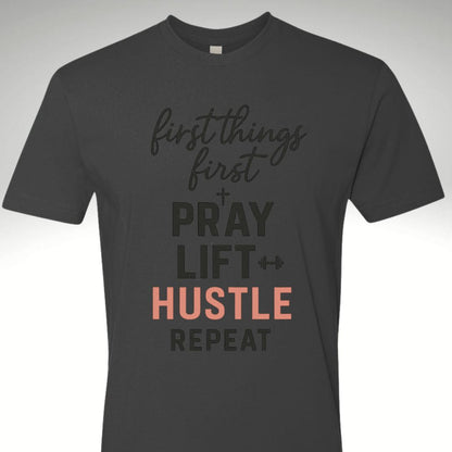 First Things First Woman's Tee Shirt💪 - Discipline Over Motivation 24/7