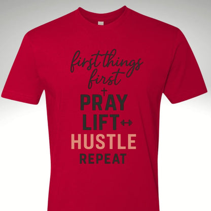 First Things First Woman's Tee Shirt💪 - Discipline Over Motivation 24/7