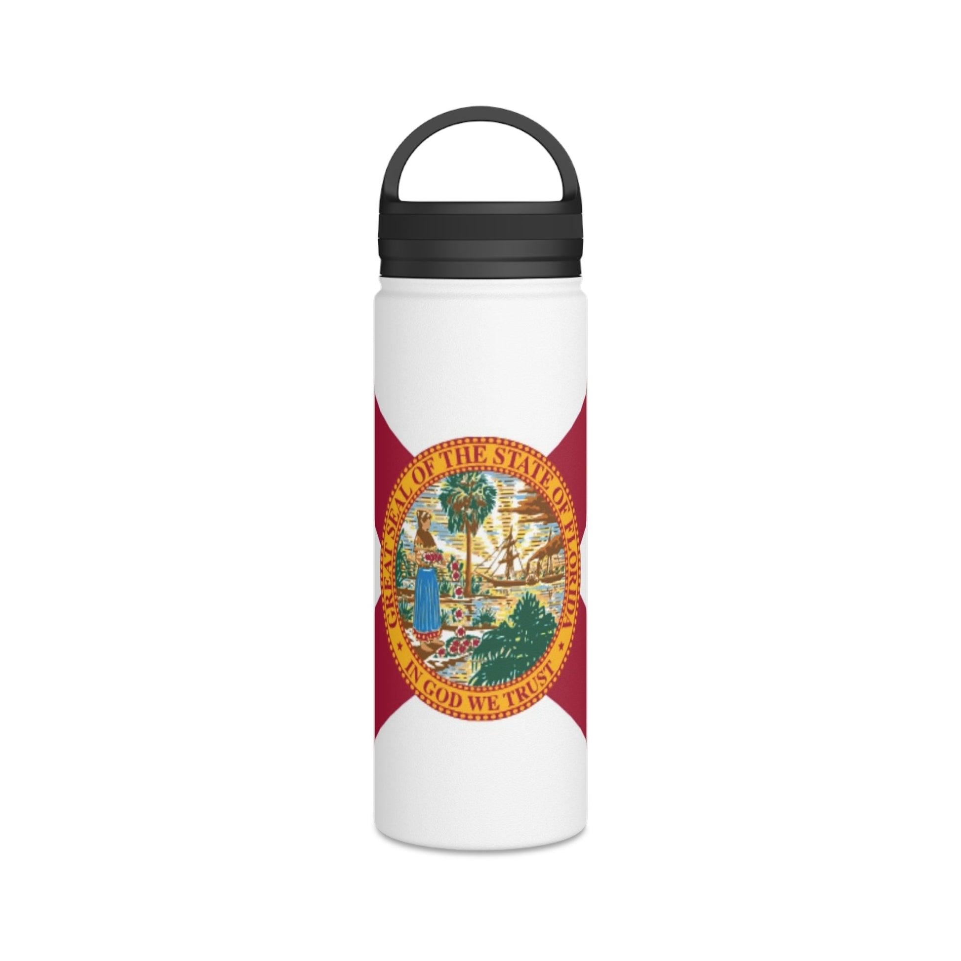 Florida Flag Water Bottle - Discipline Over Motivation 24/7