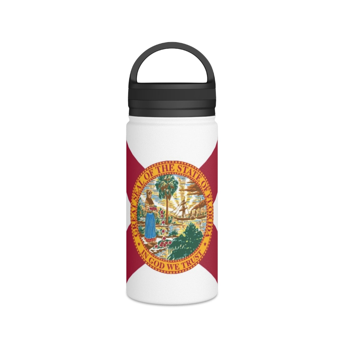 Florida Flag Water Bottle - Discipline Over Motivation 24/7