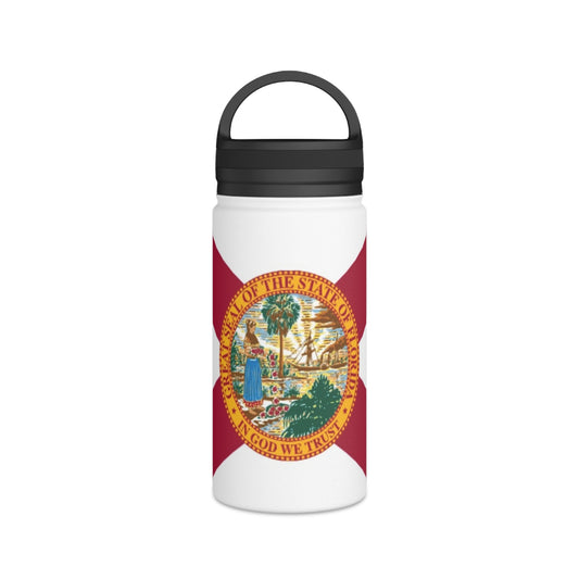 Florida Flag Water Bottle - Discipline Over Motivation 24/7