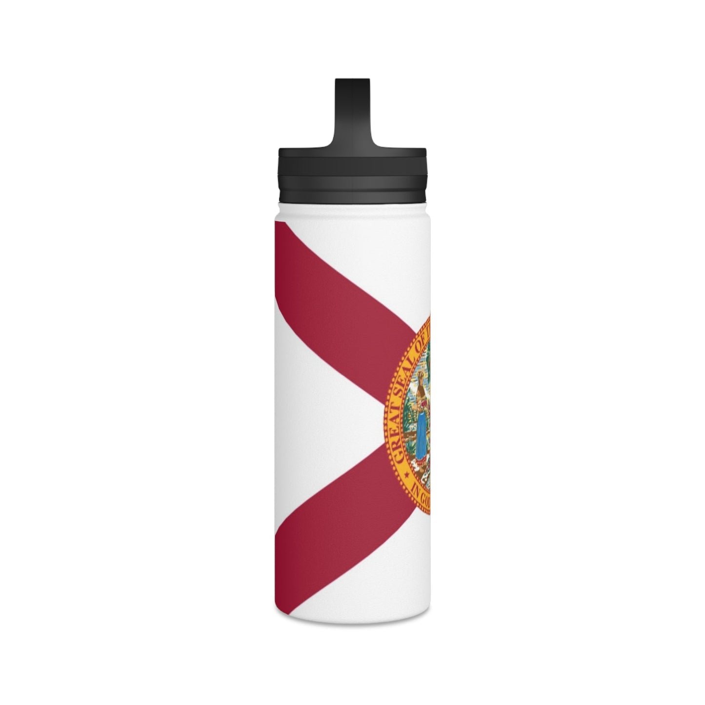 Florida Flag Water Bottle - Discipline Over Motivation 24/7