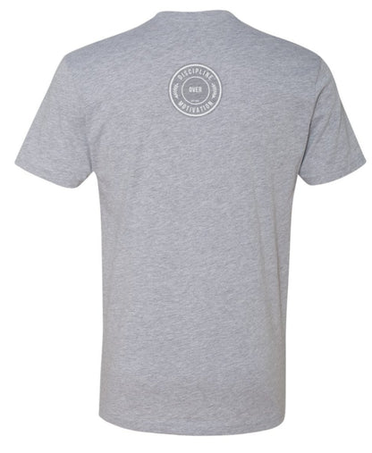 Focus Men's Soft Cotton Crew Tee - Discipline Over Motivation 247