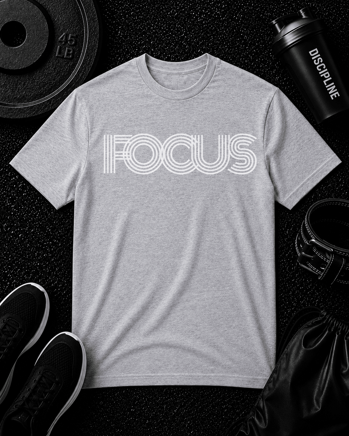 FOCUS T SHIRT - Discipline Over Motivation 24/7