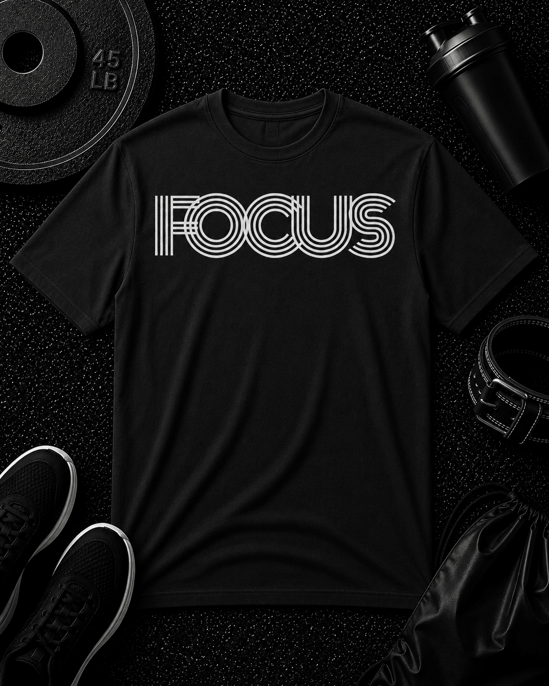FOCUS T SHIRT - Discipline Over Motivation 24/7