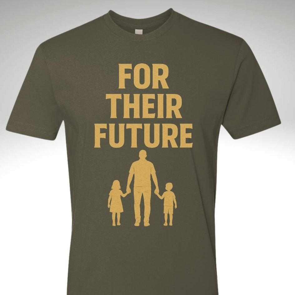 🛡️ For Their Future – Legacy Line T-Shirt | Motivational Gym & Workout Apparel for Men & Women - Discipline Over Motivation 24/7