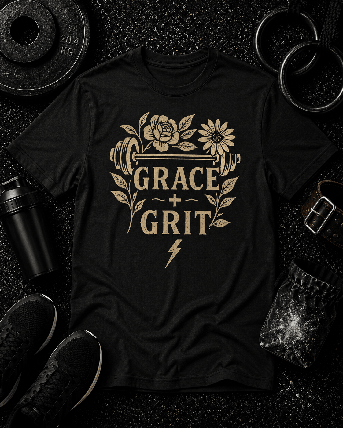 Grit and Grace Tee - Discipline Over Motivation 24/7