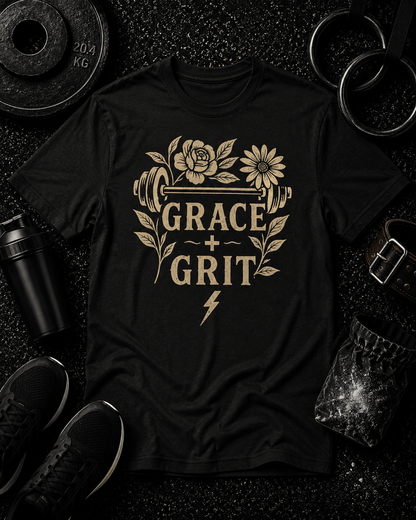 Grit and Grace Tee - Discipline Over Motivation 24/7