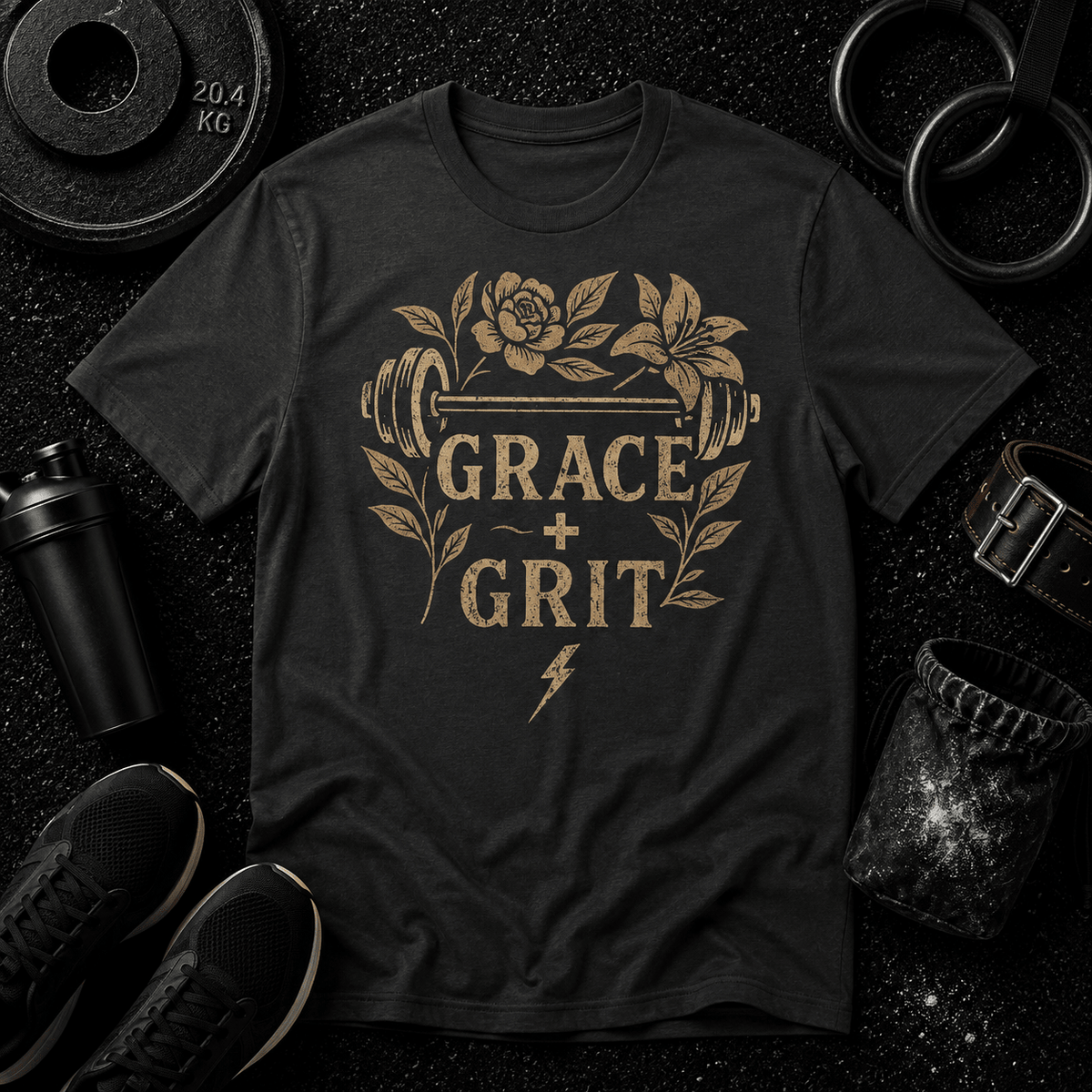 Grit and Grace Tee - Discipline Over Motivation 24/7